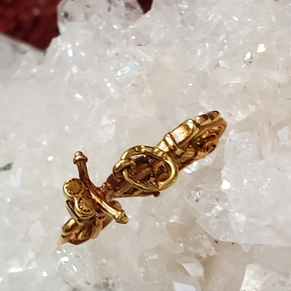 Vintage 14k Yellow Gold Motorcycle Bike Charm Pendant  2.49 GR Signed 3D BS1 - Picture 8 of 16